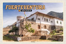 Blechschild 20x30 Fuerteventura Spanien Villa Winter  Wand Deko Bar Kneipe Cafe