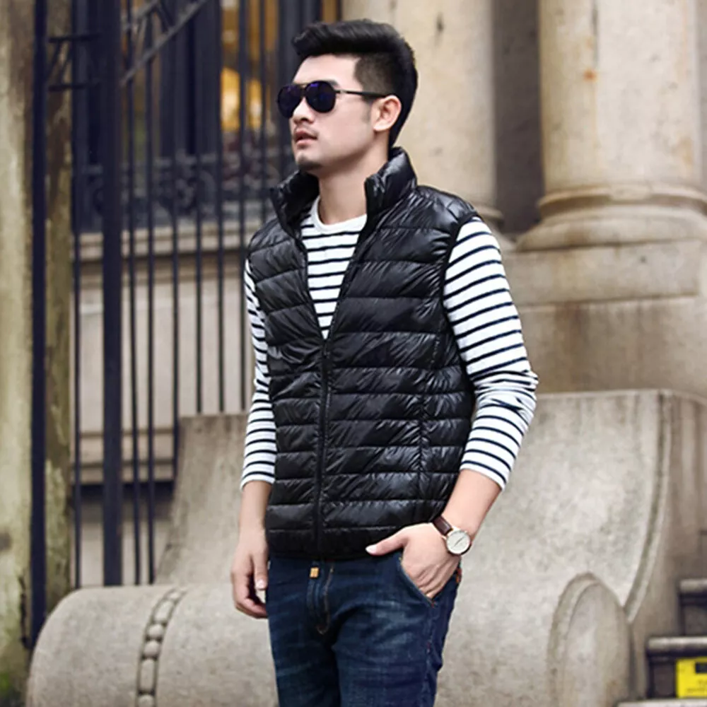 Quilted sleeveless vest sale