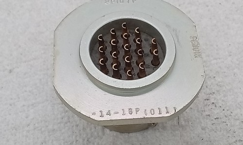2 NOS BENDIX 14-18 + 14-18P Circular 18 Position MIL Spec Connectors - Picture 5 of 13
