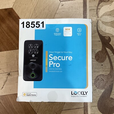 Secure Pro Zeno Series Matte Black Deadbolt WiFi Smart Lock,Apple Home Key#18551