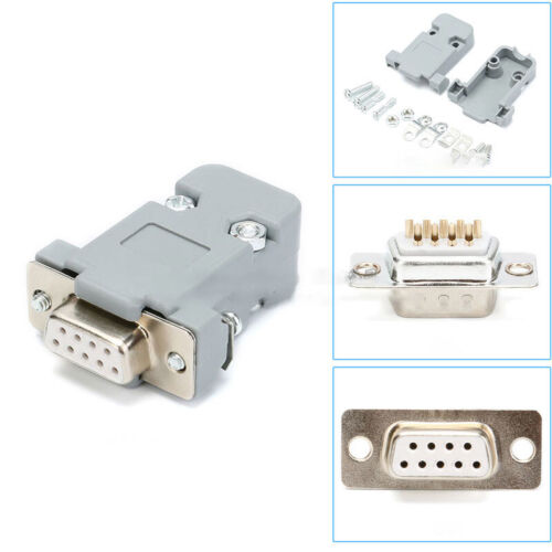 DB9 DSUB Serial RS-232 RS232 Male Female Connector Plug Housing/Hood Solder Type - Picture 12 of 15