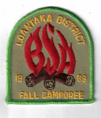 BSA 1983 Fall Camporee Freeze-O-Ree Loantaka District GREEN Border [MX4005]