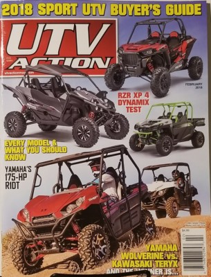 UTV Action Feb 2018 Every Model & What You Should Know RZR XP 4 FREE SHIPPING mc