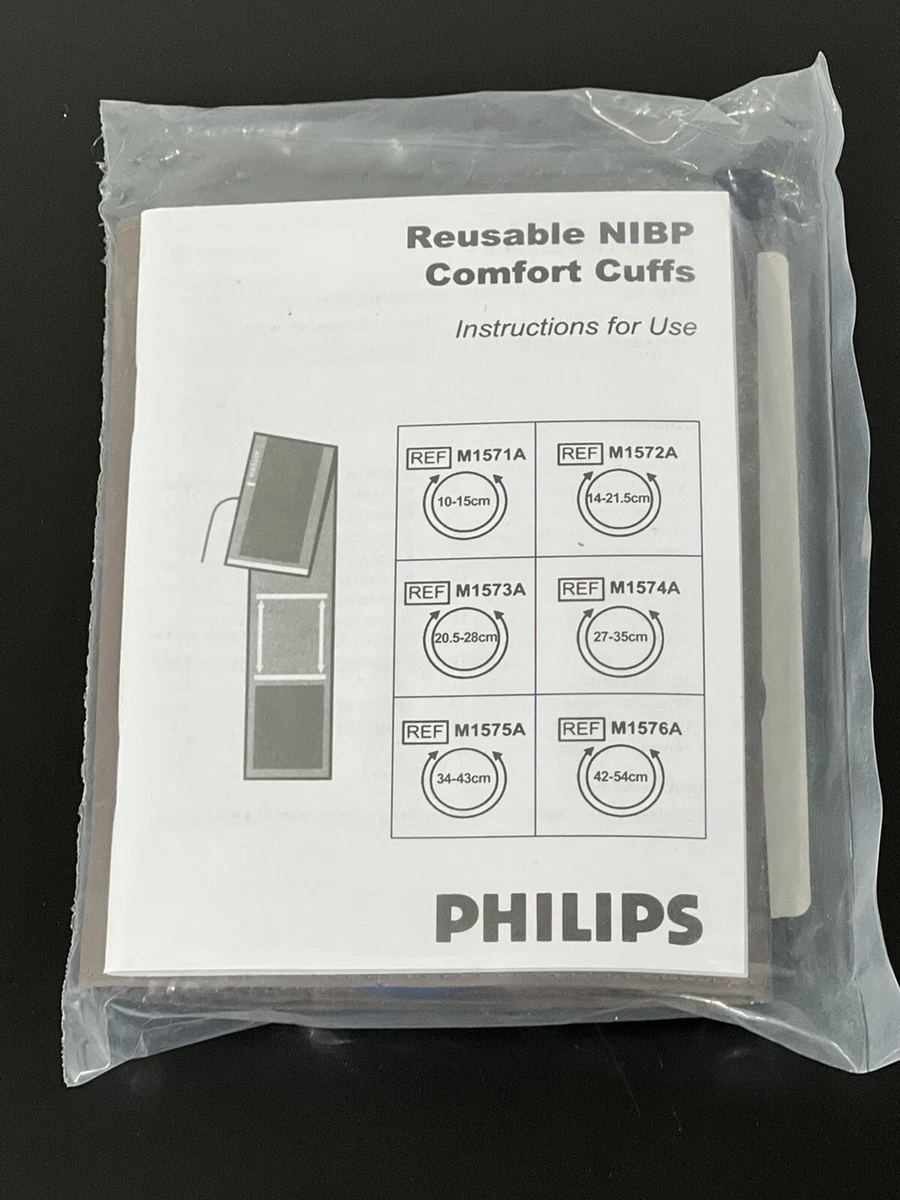 Philips M1574A Single Hose Reusable Blood Pressure Cuff w 