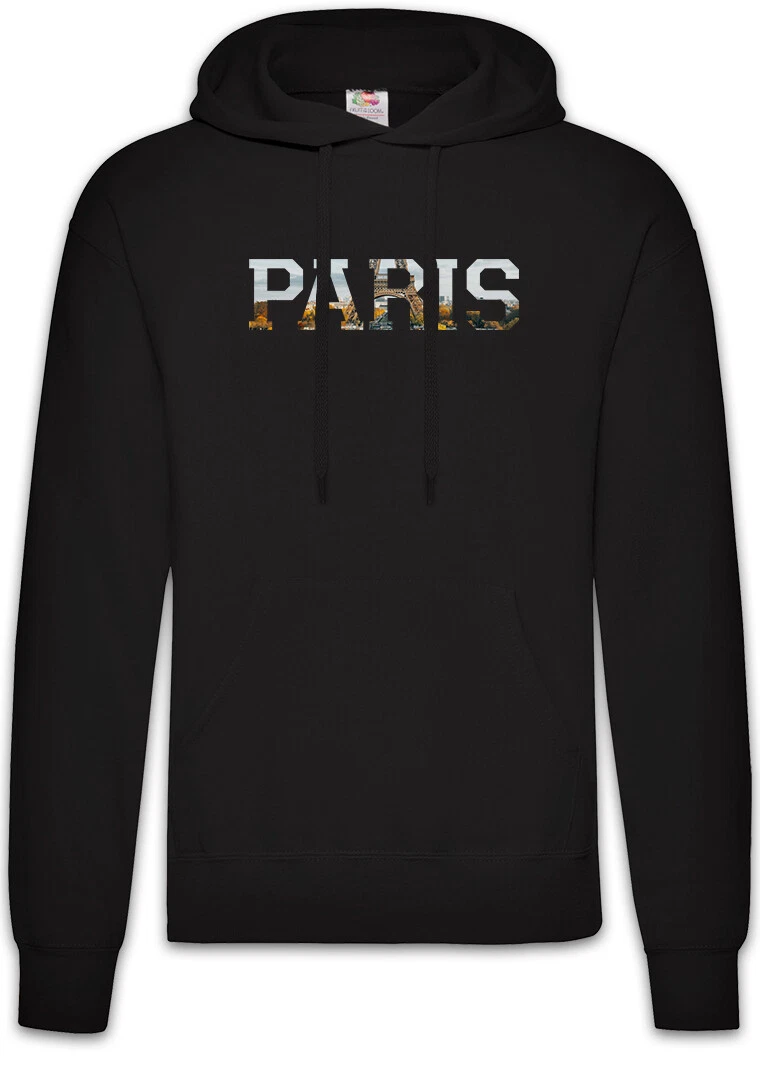 Paris Hoodie Pullover Skyline City Ville France Francia Tour Eiffel