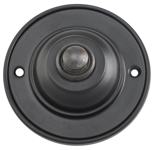 classic round brass 75 mm diameter 12 V wired door bell press,button,6 finishes - Picture 10 of 13