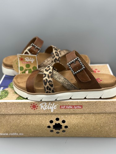 RELIFE Sandalen mit Muster Gr. 37 mit Massage-Elemente Reflexzone der Fersen F15 - Bild 3 von 7