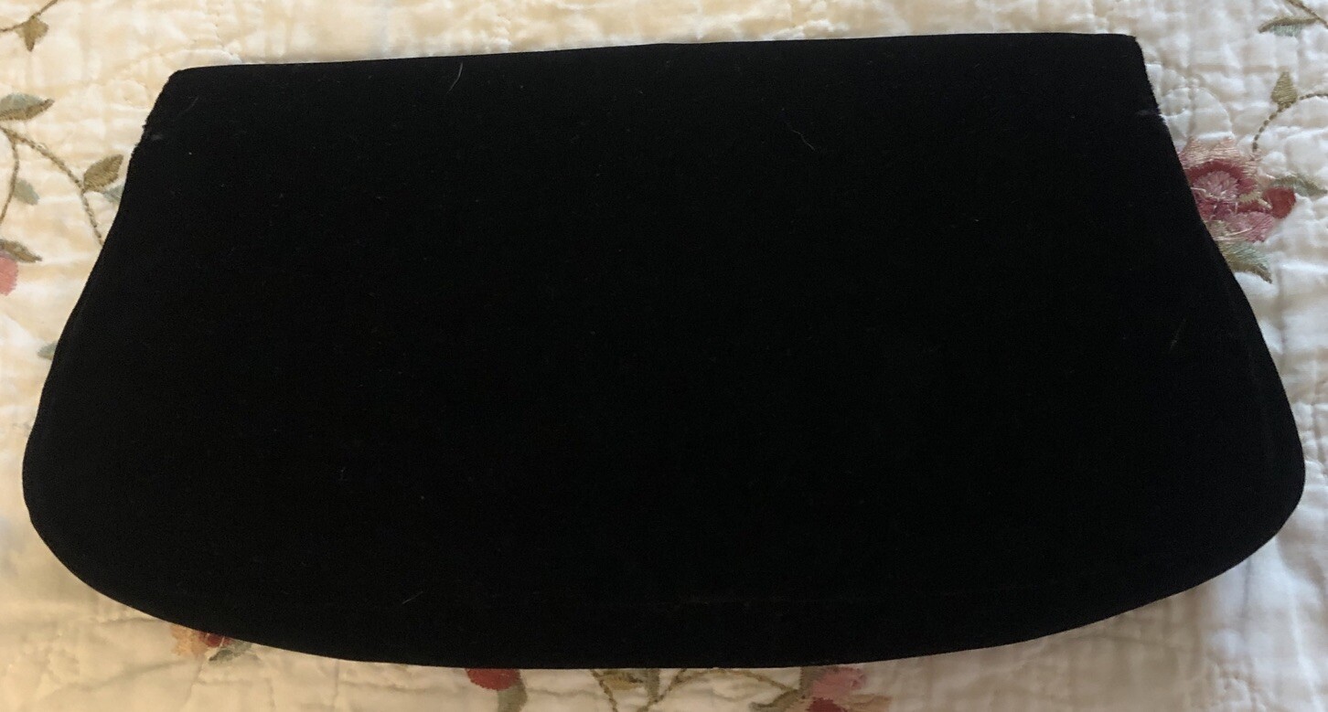 Vintage Black Suede Coblentz Purse - image 2