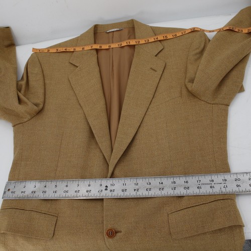VTG Canali Sport Coat Mens 38C Wool Cashmere Herringbone Tweed Made in Italy - Picture 10 of 15