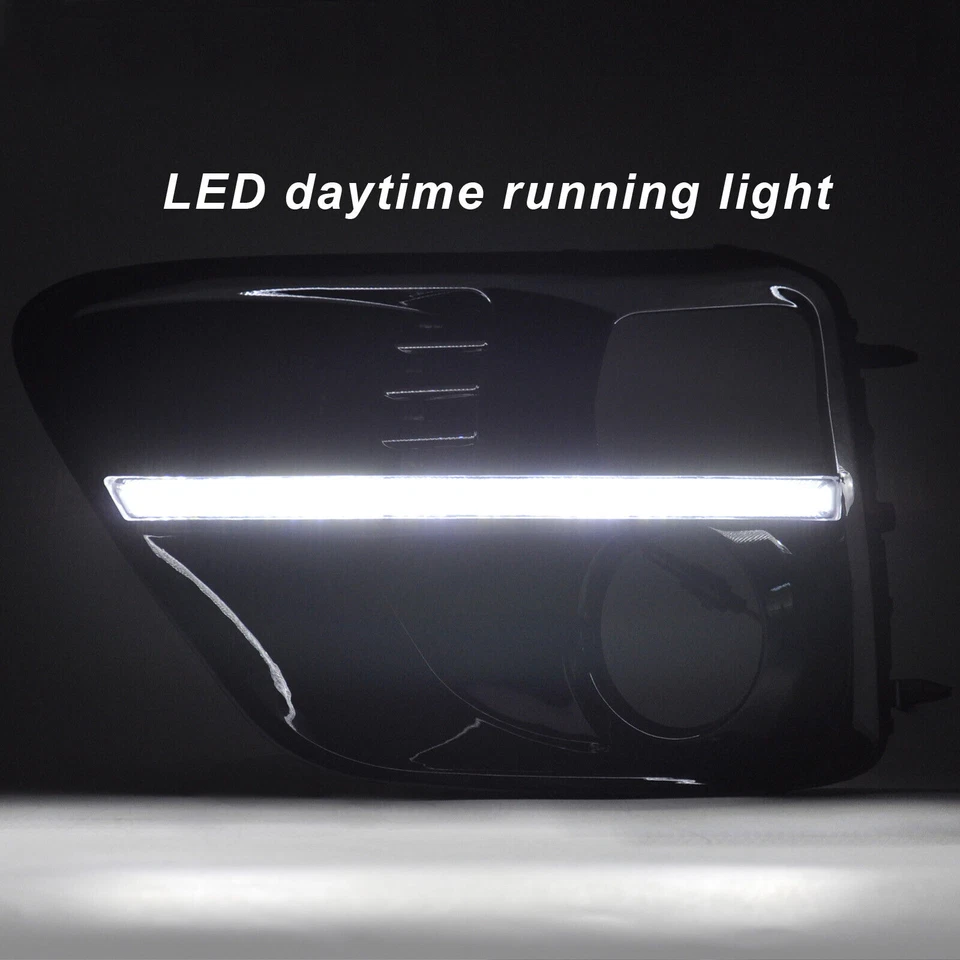 Se adapta a 2015 2016 2017 Subaru WRX STI LED DRL parachoques luces antiniebla de conducción bisel Foto 3 de 4