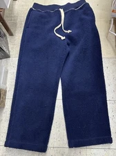 J.W. Anderson Uniqlo Navy Blue Teddy Style Fleece Pants Size XL