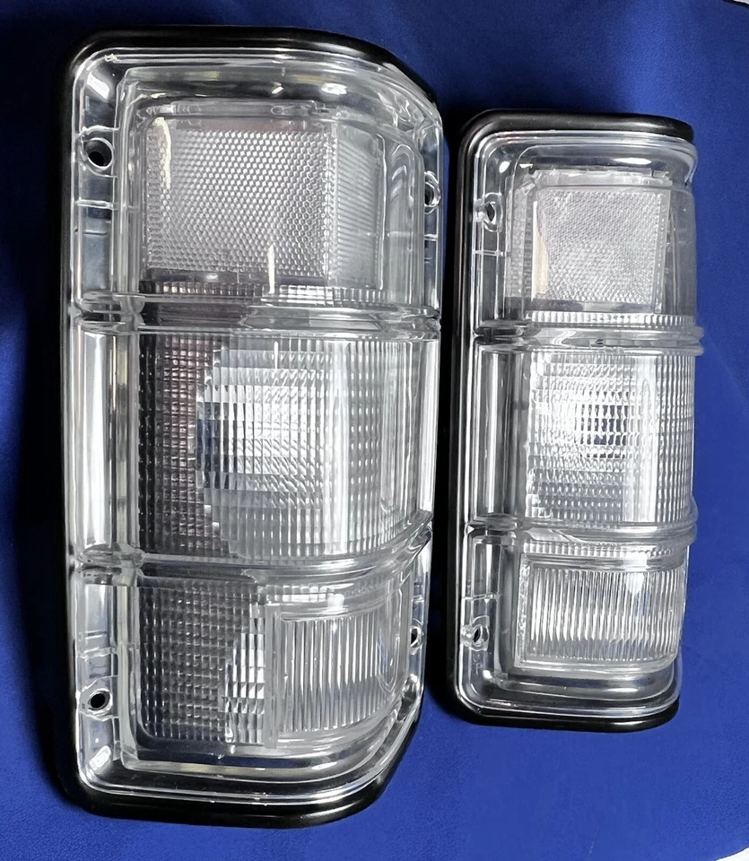 81-93 DODGE RAM Dakota lanternas traseiras transparentes com acabamento preto fino DAKOTA 88/96 - Imagem 4 de 4
