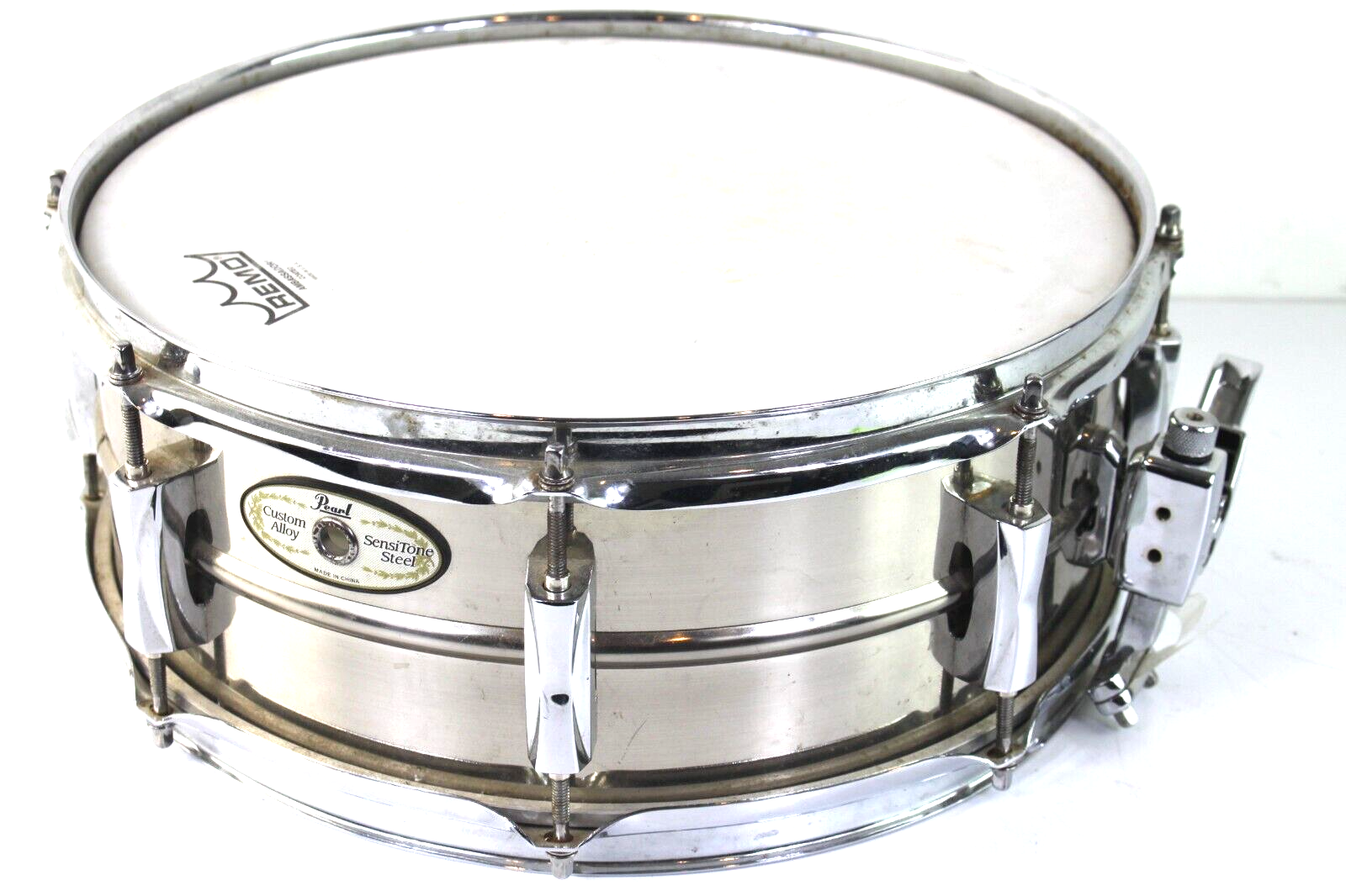 Pearl Custom Alloy Sensitone Steel 14 x 5.5 Snare Drum w/bag