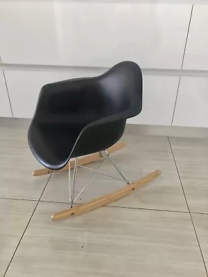 Black Replica Eames Kids Rocking Chair Other Baby Children