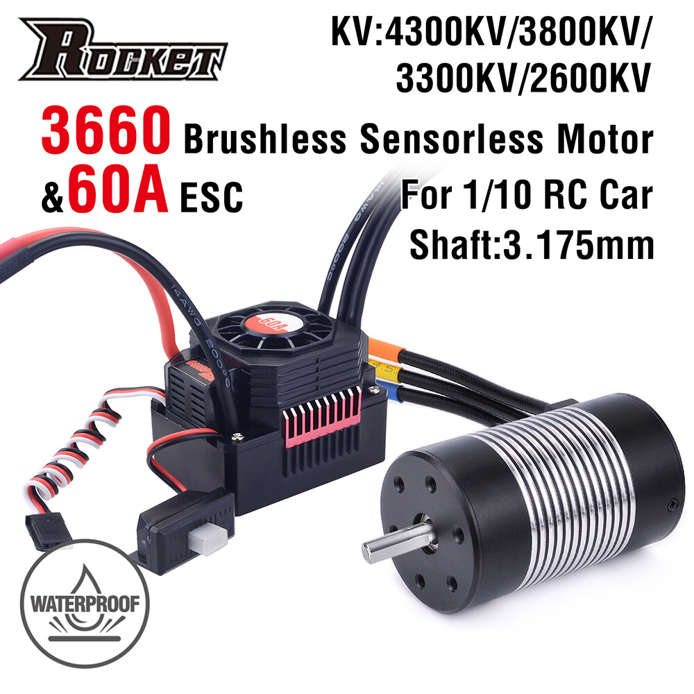 Modellismo Auto Motore RC ESC Combo, Motore Brushless 3650 4300KV