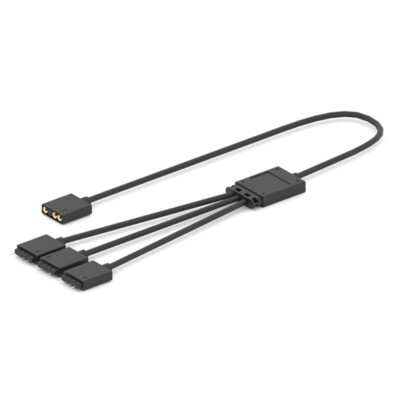1 to 3 ARGB Splitter Cable 5V 3-pin RGB LED Sync Cable 30cm Y Splitter Extension