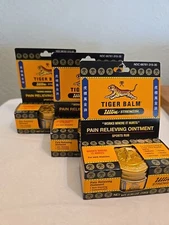 Tiger Balm Pain Relieving Ointment Ultra Strength Sports Rub .35 oz Pack of 3
