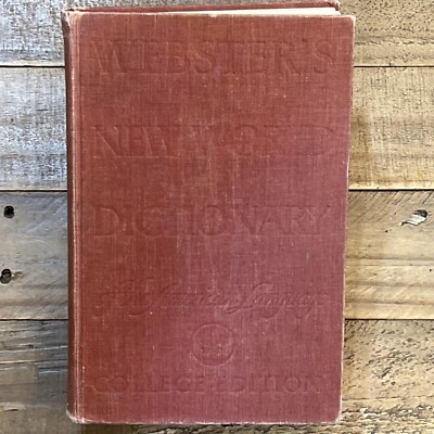 Vintage WEBSTER S New World Dictionary: College Edition 1959