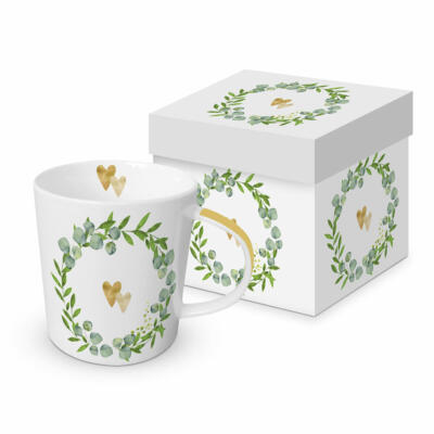 PPD Nature Love Trend Mug en boîte cadeau Tasse à thé Tasse à café 350 ml