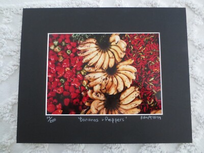 Frameable, Matted Roberta Forest BANANAS & PEPPERS 19/250 PHOTO - 10'' x 8''