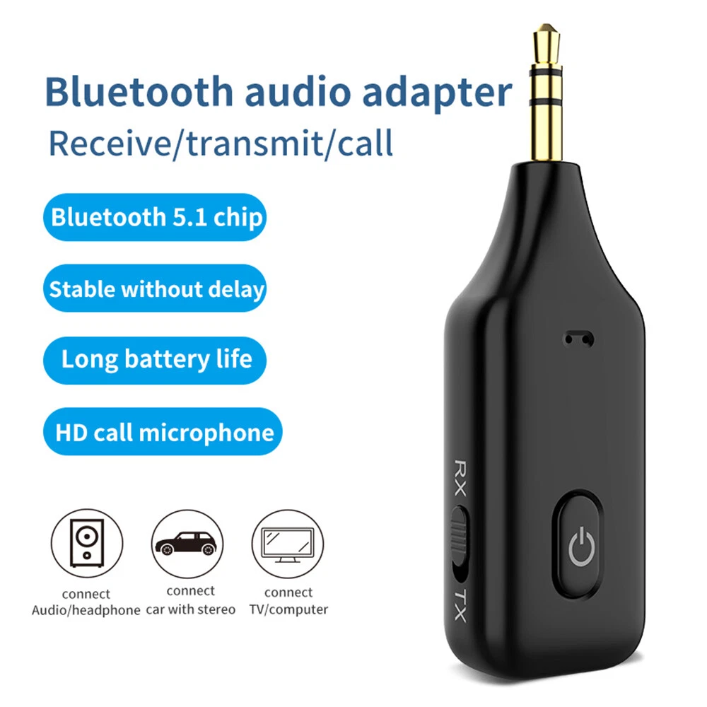 UGREEN Bluetooth 5.0 Wireless Audio Receiver/Transmitter, 3.5mm Aux Audio  Adapter for TV Car Headphones