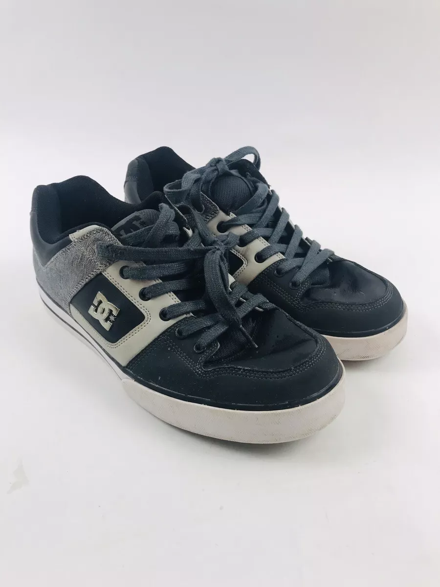 DC Shoes Men s Size 10.5 Black Gray White Pure SE 301024