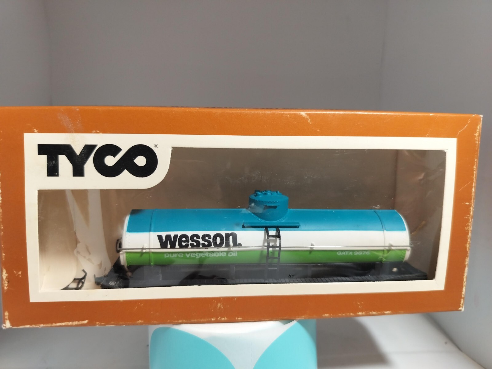 TYCO ho scale 40' Wesson Pure Vegetable Oil Tanker GATX 9876 New Old ...