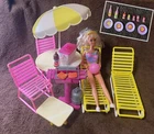 Vintage Barbie Tropical Pool & Patio Set 1986 Not Complete + Extras *As Pictured