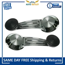 New Chrome Door Window Crank Handle For 1965-93 Pontiac Cadillac Chevy Old Buick