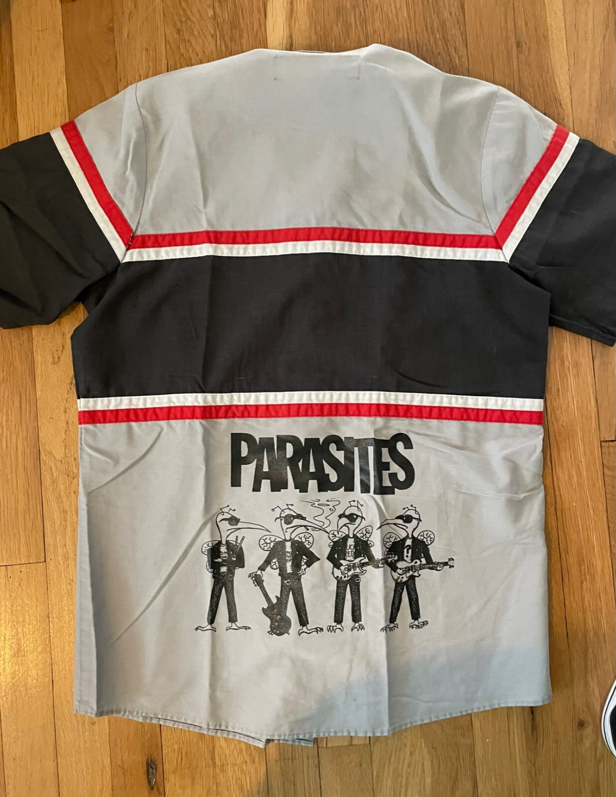 RARE VINTAGE PARASITES PUNK BAND WORK SHIRT 1990s MED… Gem