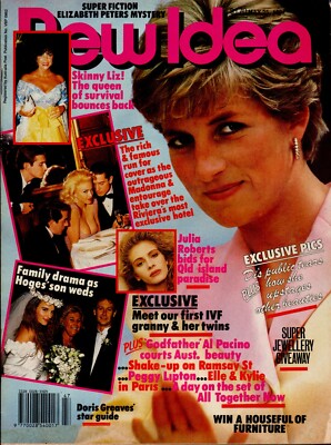 New Idea - May 25, 1991 - Princess Diana, Liz Taylor, Madonna + Peggy Lipton
