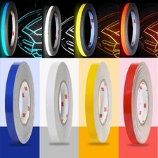 Reflective Safety Pinstripe Tape Self Adhesive Sticker Strip Decal 4-Color 45M