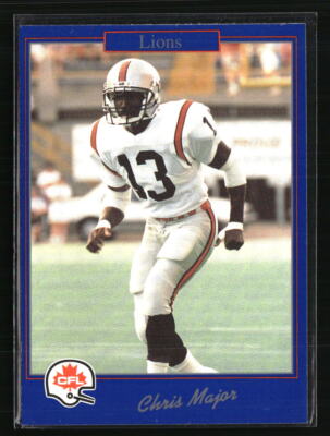 Chris Major 1991 JOGO #173 Football Card | eBay