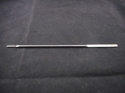 Laboratory Stainless Steel 6-1/4  Hayman Style Spatula w/ Round End Narrow Scoop