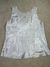 Vintge Cinema Etoile Womans Size M Camisole Lace Neckline Silky