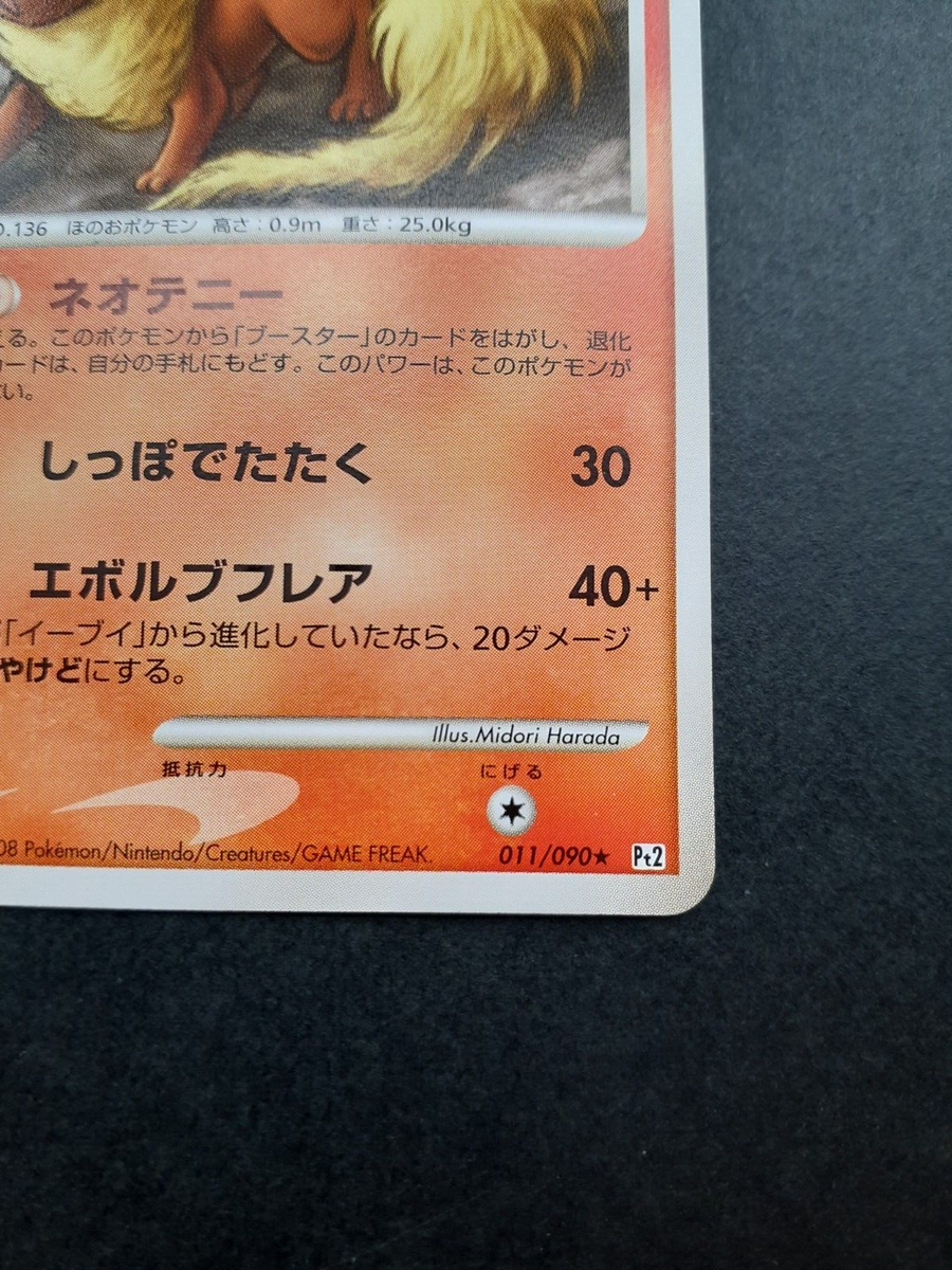 んのんのんのんの　ブラウン んのんのんのんの ブラウン Flareon Lv.38 Pokemon Card 011/090
