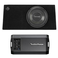 Rockford Fosgate T1s-1x12 12" Sub & T750x1bd Amp In Sealed Enclosure