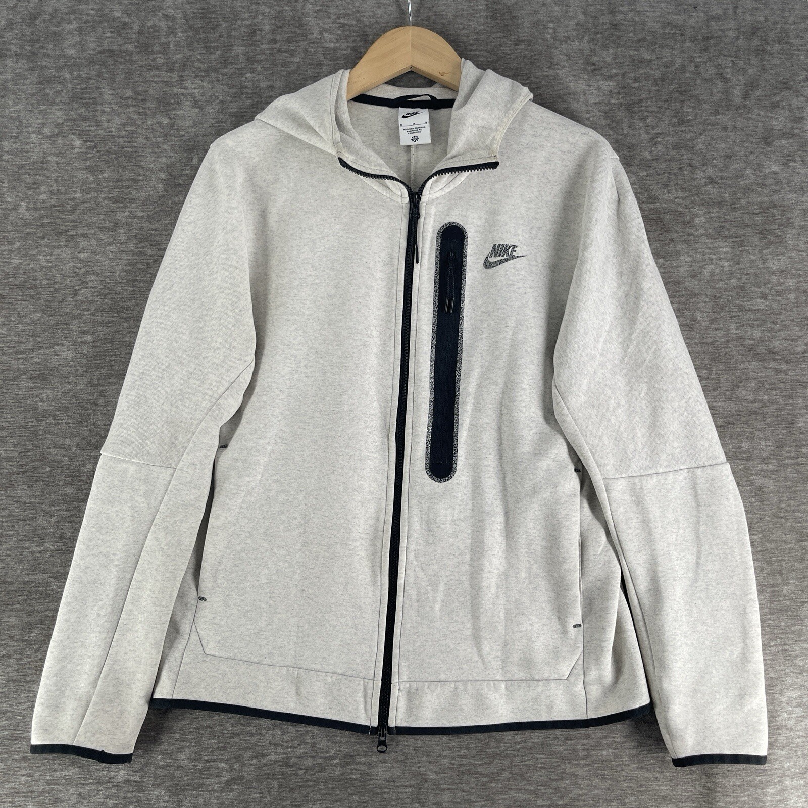 Nike Sportswear Tech Revival флис куртка с капюшоном овсянка DR9150-100 размер средний