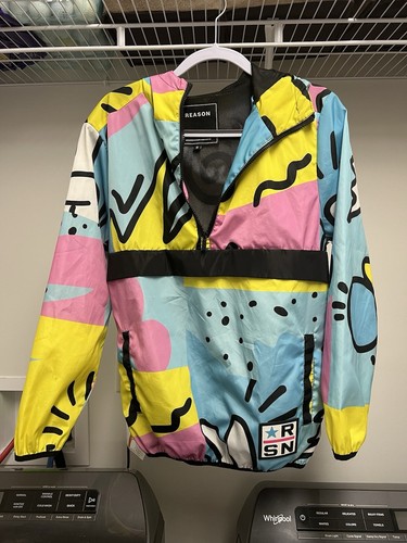 Reason Anorak Windbreaker Kapuzenjacke Größe S