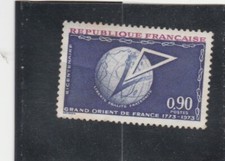 L5073 FRANCE Timbre Y&T N° 1756 de 1973 " Grand Orient de France  " Oblitéré
