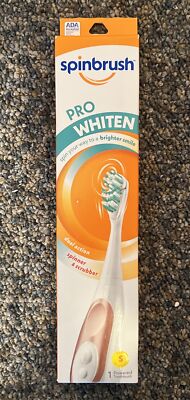 NEW Spinbrush Pro Battery Powered Soft Toothbrush Color Rose Gold