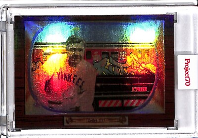 2021 TOPPS PROJECT 70 #728 - BABE RUTH by CES - RAINBOW FOIL 70/70