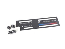 Toyota 4runner Pickup 1987-1989 Heater Control Indicator Plate Lens 4x Knobs
