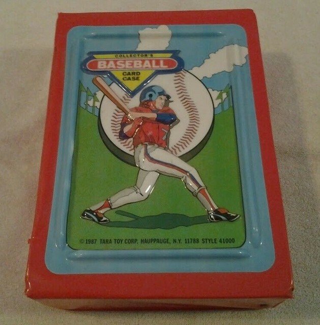 1987 Vintage 3D style Collector's BASEBALL Card Case by Tara Toy Corporation eBay