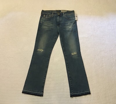 AG Adriano Goldschmied AG-ED Jodi Crop 18 Yr High Rise Slim Flare Crop  Jeans 28