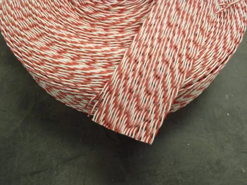Flat Ribbon Cable 50 Conductor Red and White 50C 26ga Twisted Pair by the FT