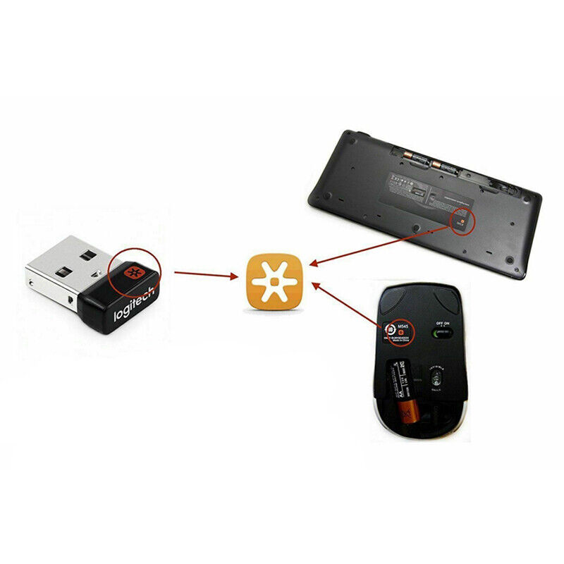 Unifying Receiver Wireless USB Dongle For Logitech PC Mouse keyb