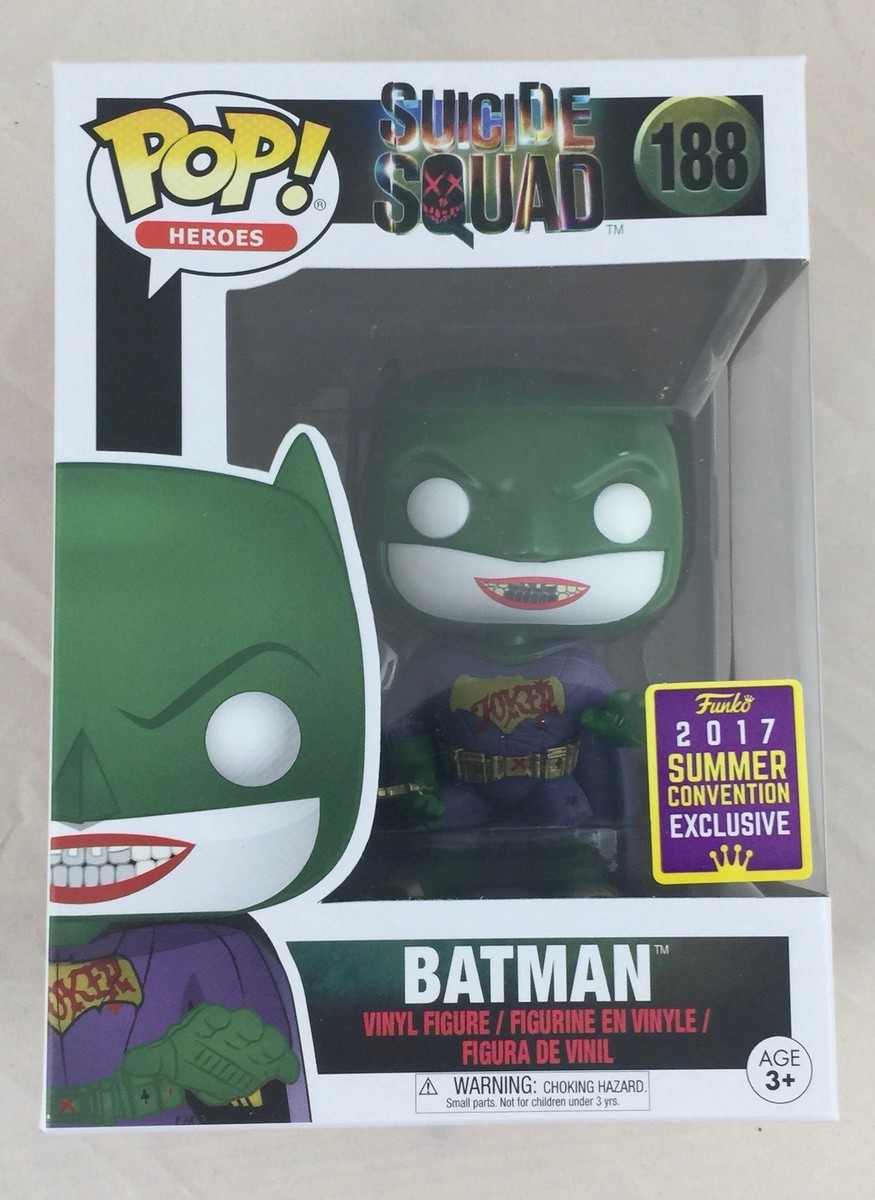 POP! FUNKO バットマン（スーサイド・スクワッド） Amazon.com: DC Comics Suicide Squad Joker Batman SDCC 2017