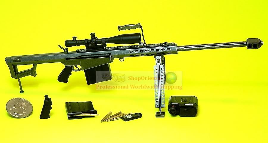 1/6 Scale Modern Era .50 Caliber Barrett Sniper Rifle 103066A