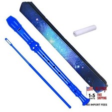 8 Holes Soprano Recorder with Cleaning Rod and Bag, Professional German Style